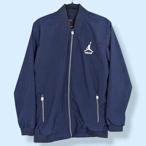Jordan Navy Bomber Jacket with White Jumpman
